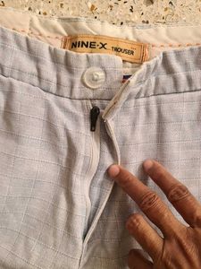 Light Blue Casual Pants