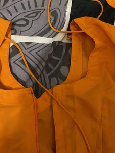 Orange Patiala Salwar Suit
