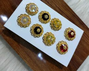 Vintage Gold Tone Flower Earrings