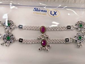 pure silver anklet