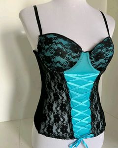 Blue Lace Corset