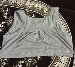 Gray Sports Bra Top