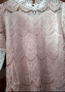 Lace bottoming mesh Top