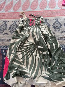 Tropical Print Sundress