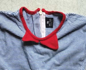 Striped Sailor Dress with Bow