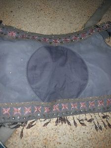 Off Shoulder Back Less Lehenga