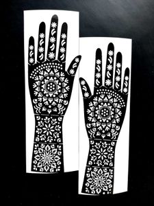 Bridal mehndi stencil sticker | Beautiful design