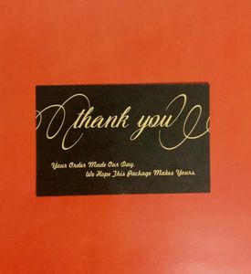 100 Thankyou cards Premium Quality Gold Edition