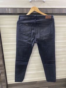 Dark Wash Denim Jeans high waist
