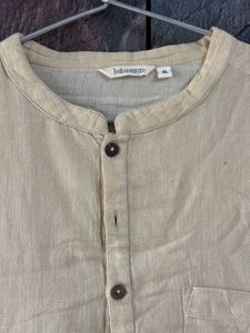 Men&#39;s Lightweight Linen Short Kurta