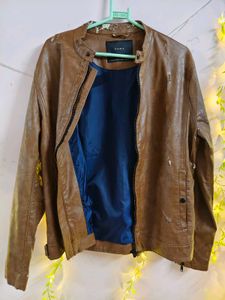 Zara Brown Faux Leather Jacket