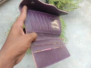 💜Purple Floral Button Wallet 🌸