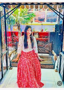 Printed Skirt and Top