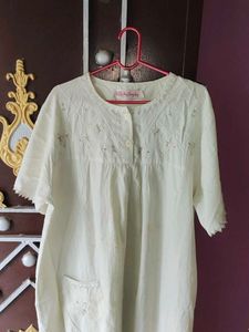 Beautiful white design night suit 😍😍☑️