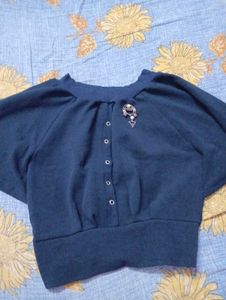 Elegant Navy Blue Top