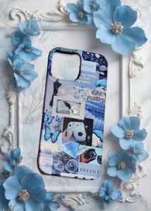iPhone 13 Pro Max Blue Aesthetic Case