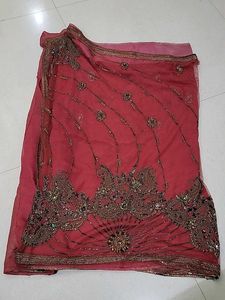 Elegant Red Saree
