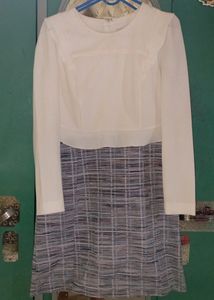 Korean White Dress Frock🤍🌺