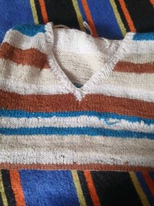 Striped Knitted handmade Sweater Vest
