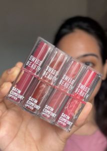 Swiss Beauty Satin Comfort Lipstick Bundle