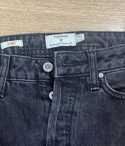 Acid Wash Topman Ripped Jeans Size 28 Inch