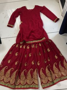 Red Anarkali Salwar Kameez