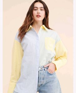 Striped Patchwork Shirt