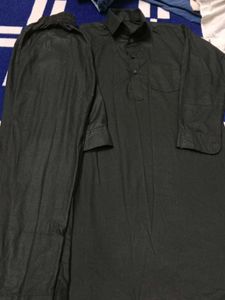 Boy's Black Kurta Pajama Set