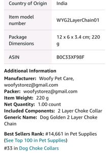 Dog Fancy Choke Chain Collar