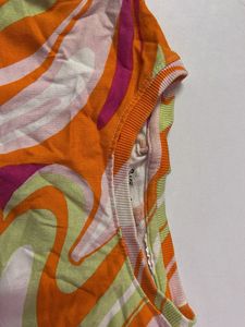 Funky Patterned Long Sleeve Top