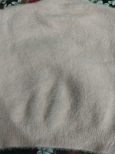 Fluffy Pink Knit Sweater