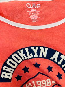 Coral Color T Shirt For Women