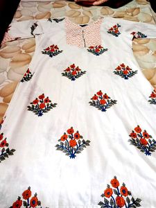 Pure Cotton Kurti Set Ke Sath New Sare