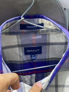 Gant White And Blue Check Shirt