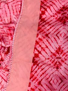 Beautiful Pink Saree With Stones 🩷