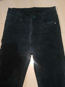 Dark Wash Corduroy Pants