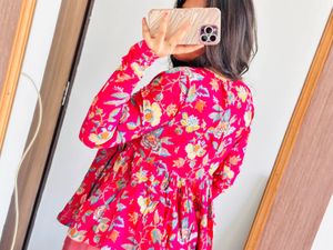 Floral Print Kurta
