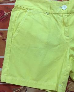 Yellow Shorts For Women