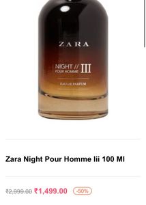 Zara Night Pour Homme III