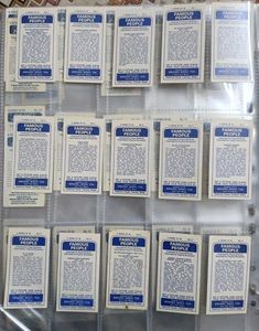 Vintage Famous People Cigrette Card