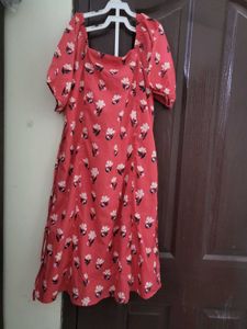 Red Floral Dress
