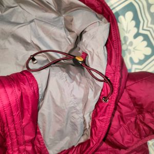 Burgundy Puffer Jacket