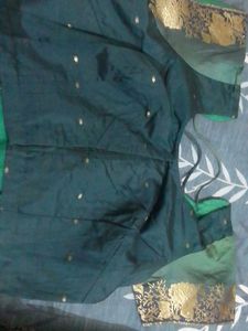 Elegant Green Saree with blouse