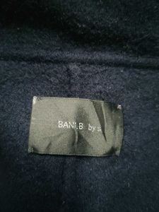 Elegant Navy Overlapping Trench Coat