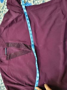 New Party&#39; Wear Stylish Purple Top In Xl Size