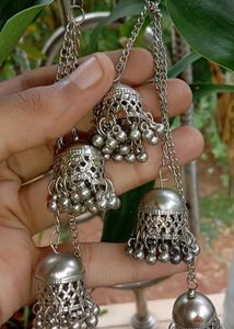 Oxidized Long Layered Jhumka for Women