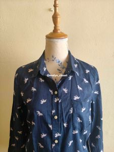 Unicorn Print Button Down