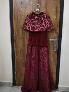 Elegant Maroon Dress