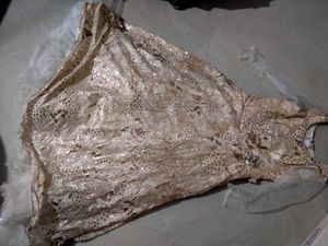 Golden Princess Gown/Dress /Frock 5 Layers