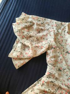 Floral Print Midi Dress completely new sea green c